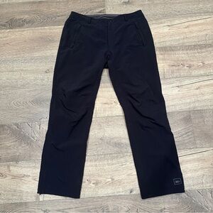 REI Mens Black Nylon Spandex Pants Size 34 30 Gorpcore Outdoors Hike Camp Active